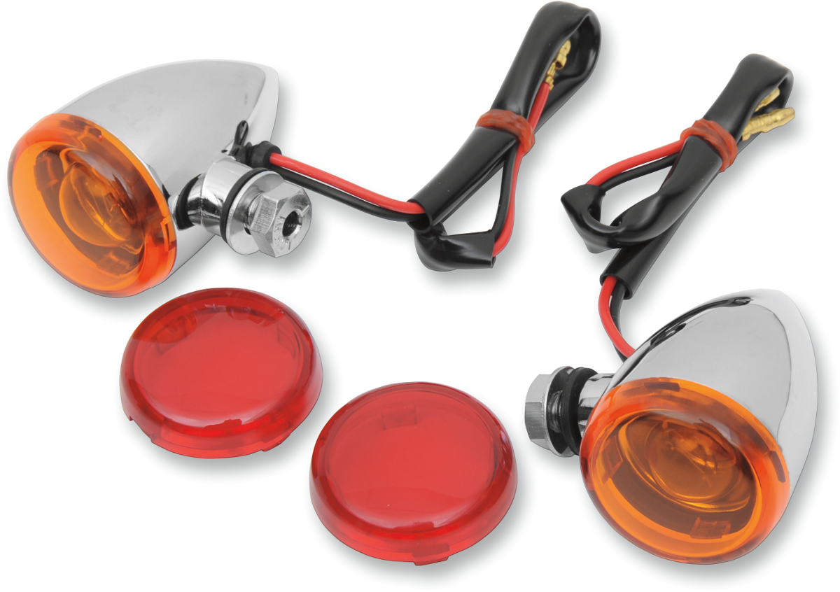 DRAG SPECIALTIES Mini-Duece Marker Light Kit – Amber/Red, Part No. 20-6390A/RH