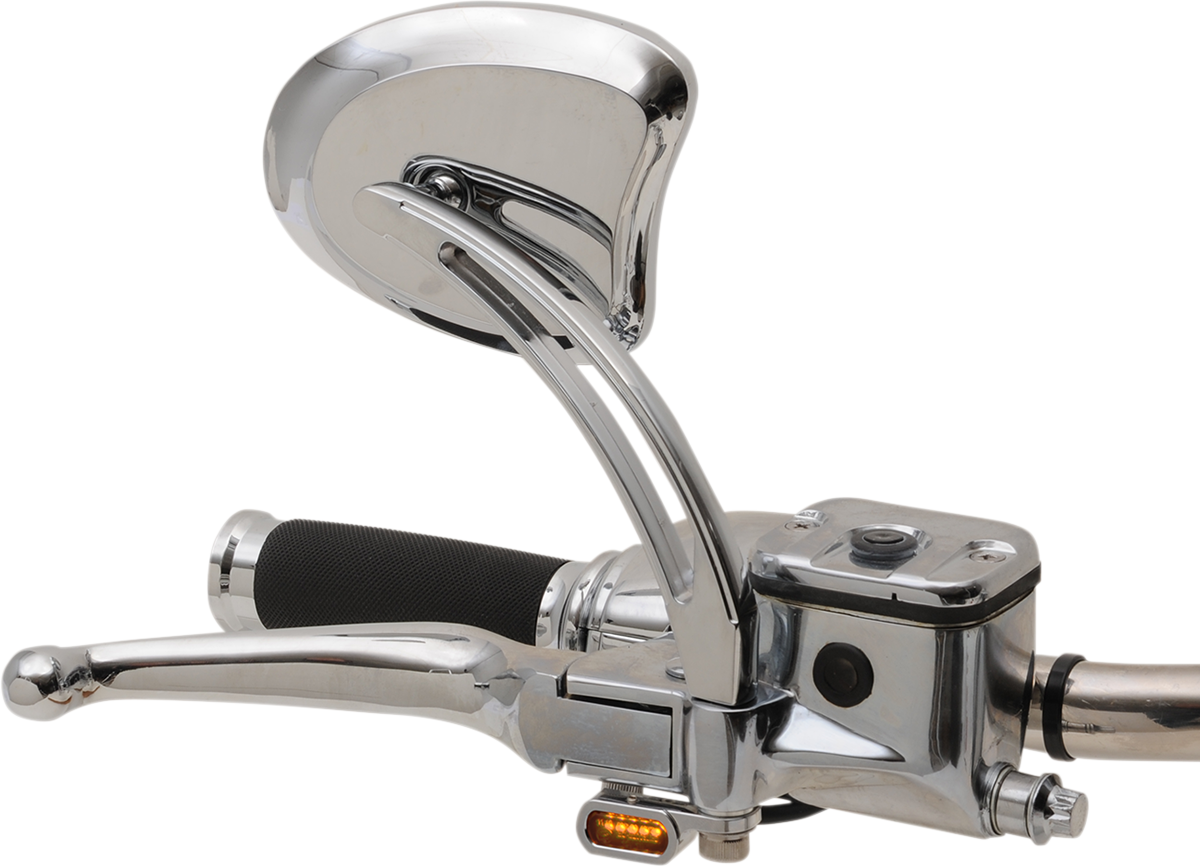 DRAG SPECIALTIES LED Handlebar Marker Lights with Hydraulic Clutch - Chrome Smoke (Part L22-0229CMENU)