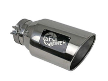 Load image into Gallery viewer, aFe Power Universal 5in Inlet 8in Outlet MACH Force-XP Clamp-On Exhaust Tip - Polished