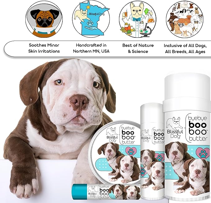 The Blissful Dog .15 oz Tube American Bulldog Booboo Butter