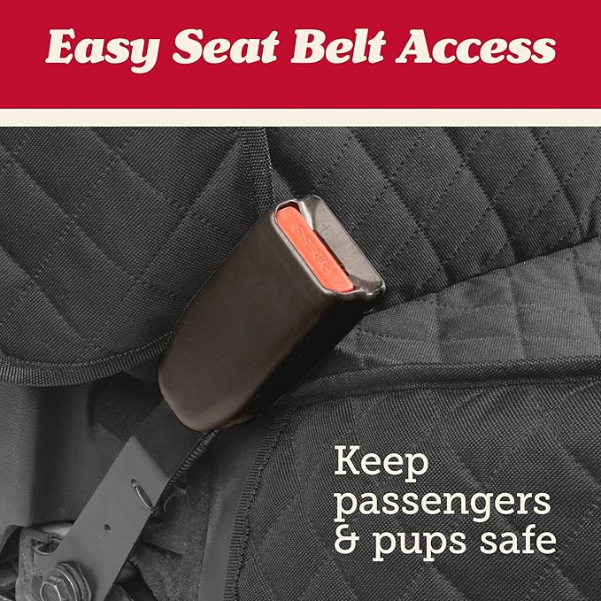 Lusso Gear Dog Car Seat Cover for Front Seat (2 Pack) - 100% Waterproof, Nonslip - Full Protection for Passenger Chair, Captain Chairs - Rear Seat Protector for Dogs - Fits Cars, Trucks, SUVs