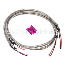 Load image into Gallery viewer, NAMZ Turn Signal Harness 36in. (SS Braided &amp; Clear Coated - For Switch Housing Mounted Signals)