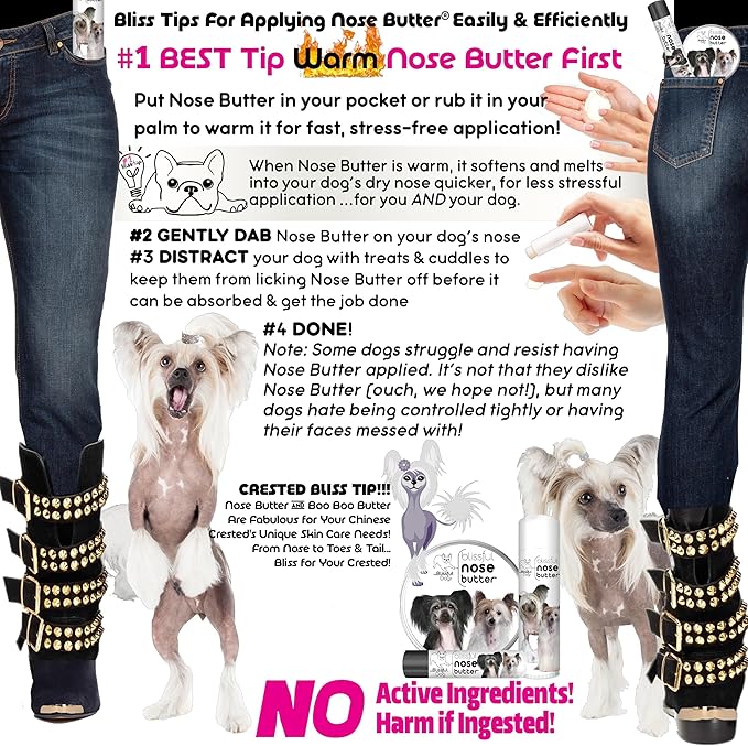 The Blissful Dog Chinese Crested Unscented Nose Butter, 0.50-Ounce