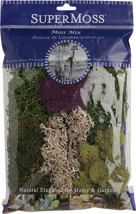 SuperMoss (23310) Moss Mix - Best Sellers, 80.75 Cubic Inch Bag (Appx. 2 Ounce)