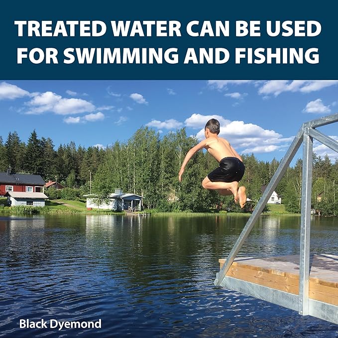 Airmax Pond Dye Packets Natures Blue Colorant for Large Pond & Lake, Beneficial UV Blocking Color Concentrate, Maintain Clean & Clear Water, Fish, Bird & Animal Safe, 4 Soluble Packets