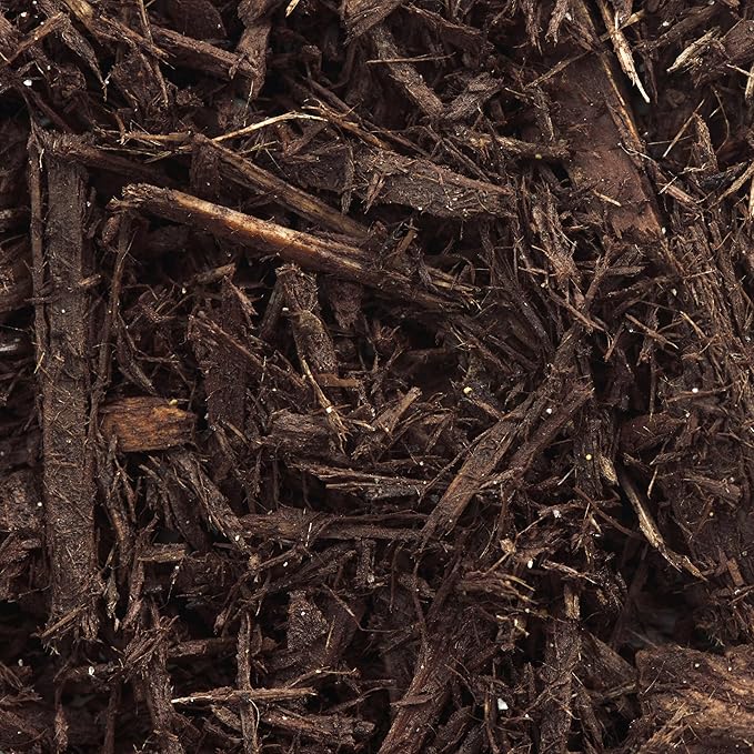Premium Brown Wood Mulch for Landscaping, Gardens, Lawns, Potting Media, and Potted Plants (0.5 CF - 14 L - 15 QTS)