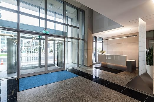 M+A Matting WaterHog Diamond | Commercial-Grade Entrance Mat with Rubber Border – Indoor/Outdoor, Quick Drying, Stain Resistant Door Mat (Charcoal, 6' x 12')