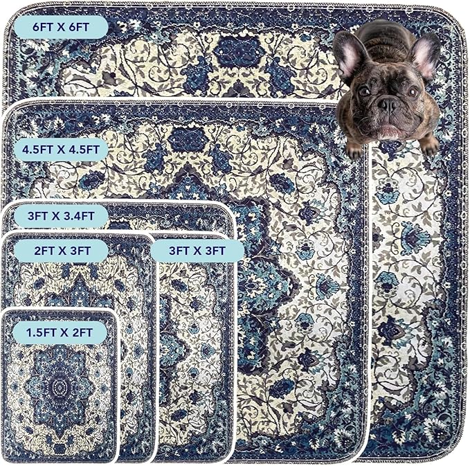 Washable Pee Pads for Dogs - Super Absorbent Reusable Puppy Training Pads - 100% Waterproof, Leak-Proof & Non-Slip Whelping Pads for Pet Housebreaking