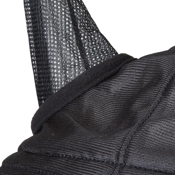 Harrison Howard CareMaster Horse Fly Mask Half Face with Ears Black Medium Cob