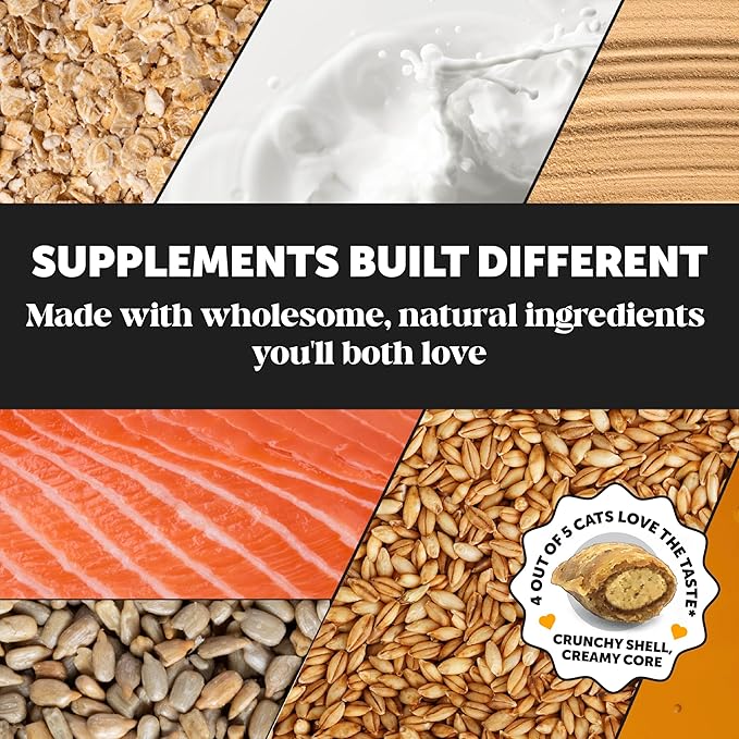 Cat Immune Support Lysine - Cat Allergy Relief - Sneezing, Runny Nose, Watery Eyes - Cat Supplements & Vitamins with Omega 3s, L-Lysine, Antioxidants, Colostrum - Chicken (30 Day Supply)