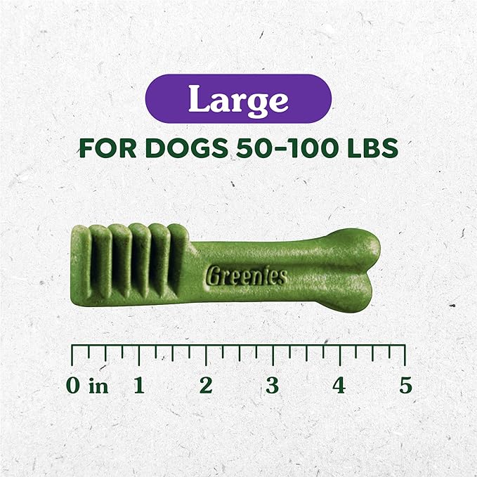 Greenies Original Large Dental Dog Treats, 27 oz. Pack (17 Treats)