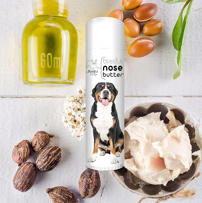 The Blissful Dog Greater Swiss Mountain Dog Unscented Nose Butter - Dog Nose Butter, 0.50 Ounce