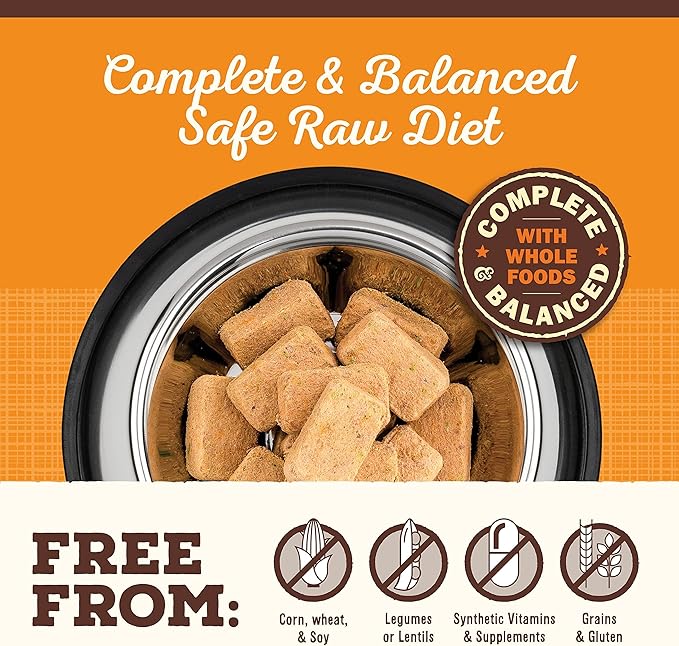 Primal Freeze Dried Raw Dog Food Nuggets, Beef, Complete & Balanced Meal, Also Use as Topper or Treat, Premium, Healthy, Grain Free, High Protein Raw Dog Food, 5.5 oz