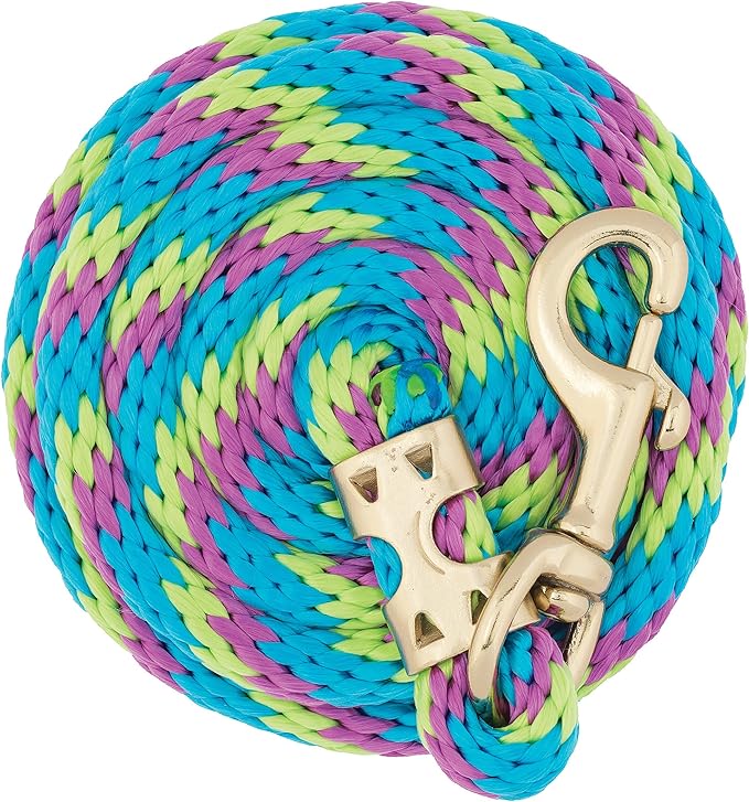 Weaver Equine Performance Lead Rope, Long Horse Lead Rope with Quick Halter Attachment, Soft Comfort Grip, Barn Horse Tack for Daily Use & Showing
