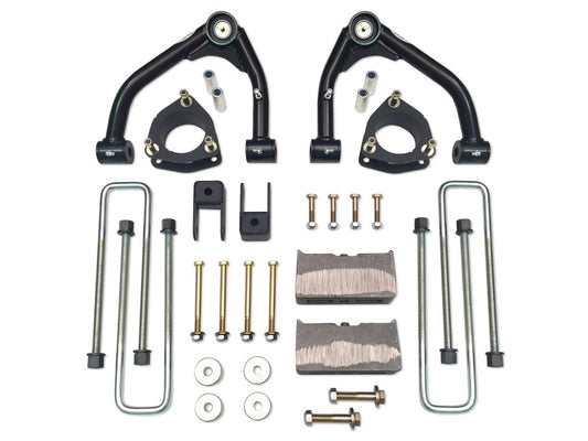 Tuff Country 14-18 Silverado 1500 4wd 4in Uni-Ball Lift Kt (Alum/Stmpd 2 Pc Stl Up Cntrl Arm SX8000)