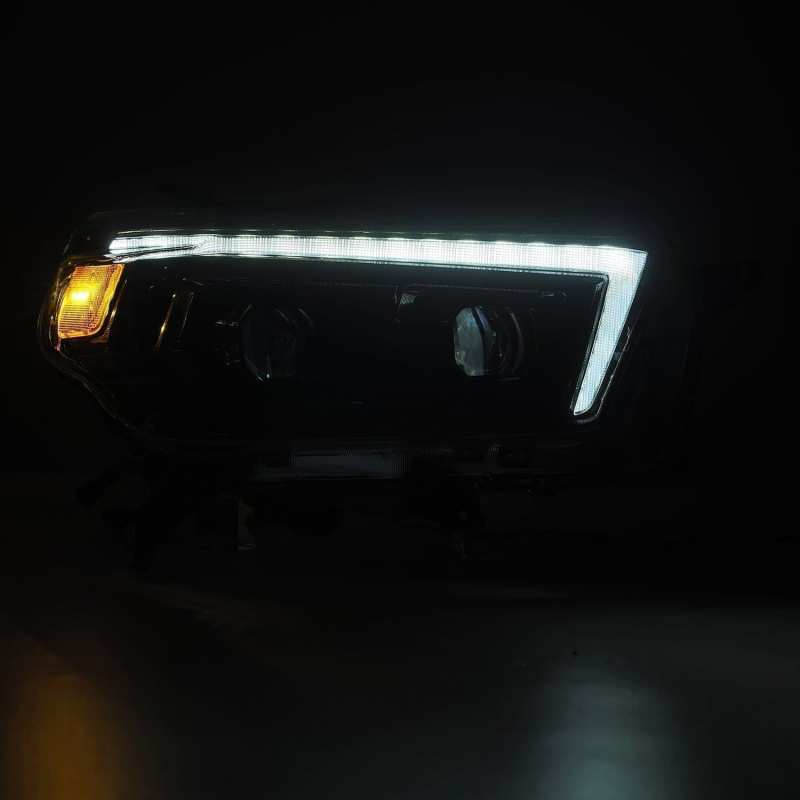 AlphaRex 10-13 Toyota 4Runner PRO-Series Halogen Projector Headlights Alpha-Black