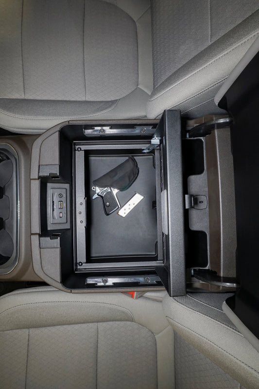 Tuffy Console Safe W/ Combo Lock For Chevrolet Silverado And Gmc Sierra W/ Flow Thru Console