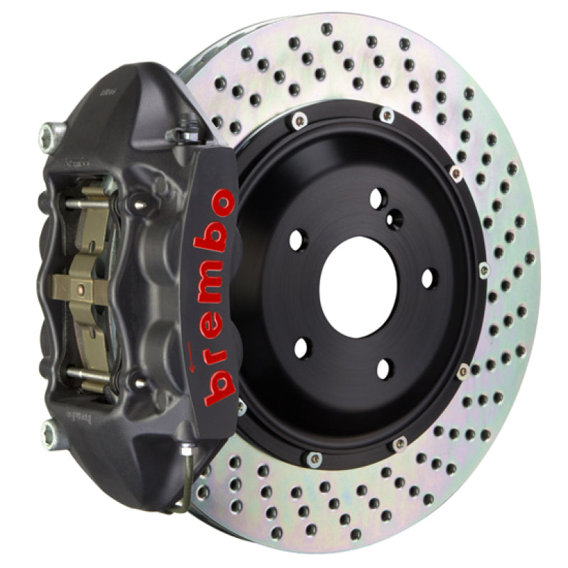 Brembo 95-99 M3 Front GTS BBK 4 Piston Cast 365x29 2pc Rotor Drilled-Black HA