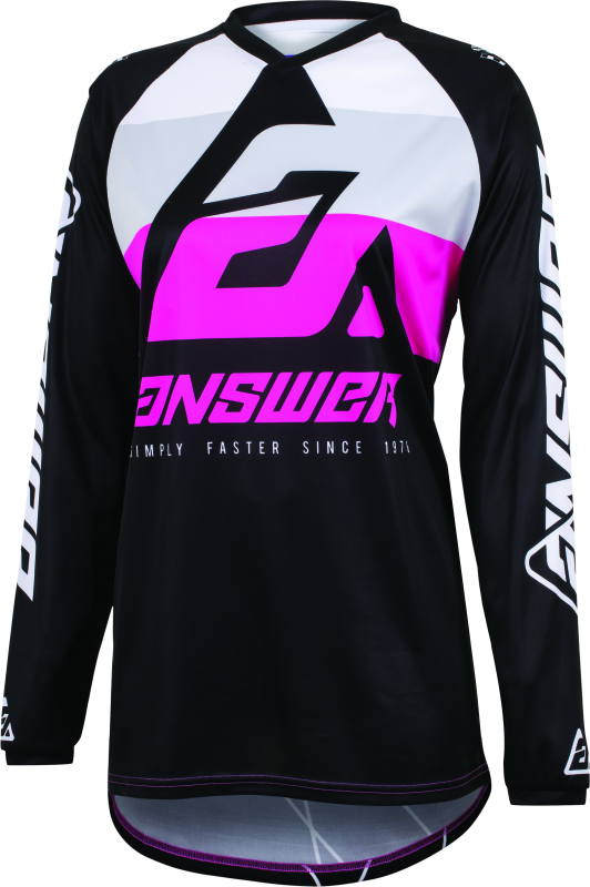 Answer 23 Syncron CC Jersey Black/White/Rhodamine Youth - XS