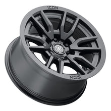 Load image into Gallery viewer, ICON Vector 6 17x8.5 6x120 0mm Offset 4.75in BS 67mm Bore Satin Black Wheel