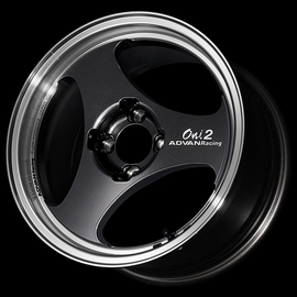 Advan ONI2 14x7.0 / +30 Offset / 4x100 / 63mm Bore / Machining and Black Gunmetallic