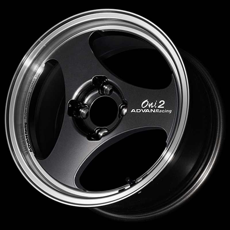 Advan ONI2 15x8.0 / +30 Offset / 4x100 / 63mm Bore / Machining and Black Gunmetallic