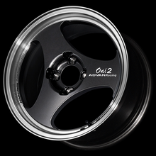 Load image into Gallery viewer, Advan ONI2 15x8.0 / +30 Offset / 4x100 / 63mm Bore / Machining and Black Gunmetallic