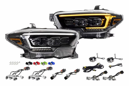 Morimoto XB Evo LED Headlights | 2016-2023 Toyota Tacoma (Amber DRL / Pair)