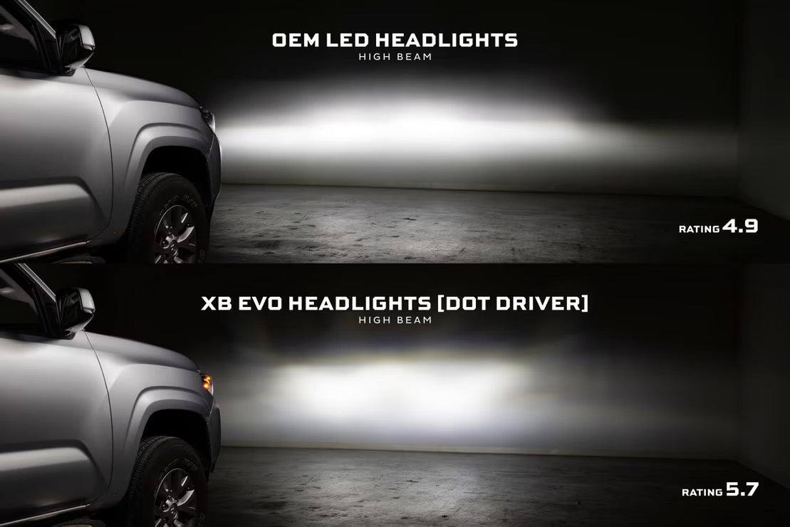 Morimoto XB Evo LED Headlights | 2016-2023 Toyota Tacoma (Amber DRL / Pair)