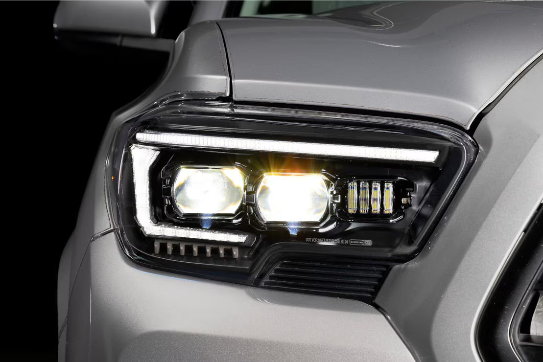 Morimoto XB Evo LED Headlights | 2016-2023 Toyota Tacoma (Amber DRL / Pair)