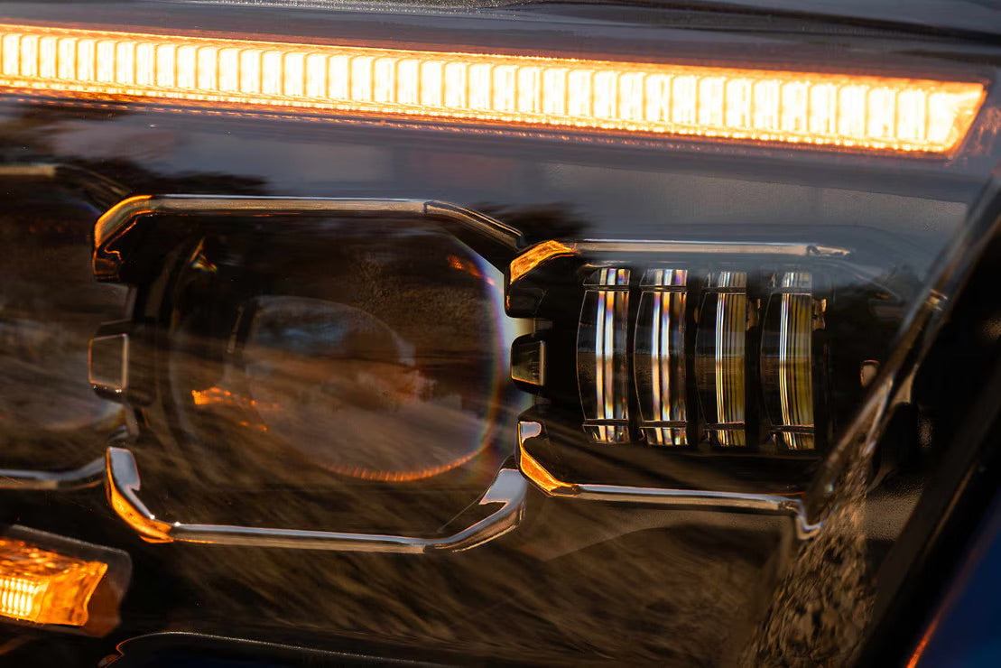 Morimoto XB Evo LED Headlights | 2016-2023 Toyota Tacoma (Amber DRL / Pair)