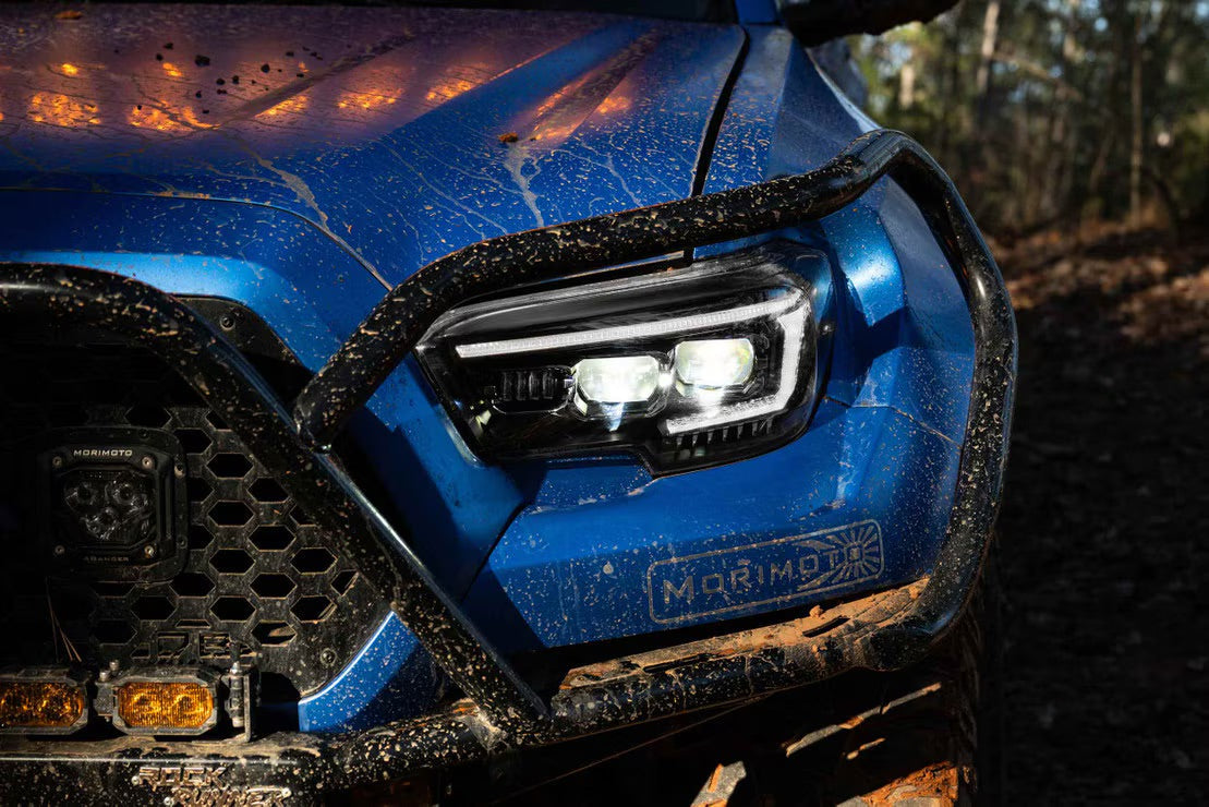 Morimoto XB Evo LED Headlights | 2016-2023 Toyota Tacoma (Amber DRL / Pair)