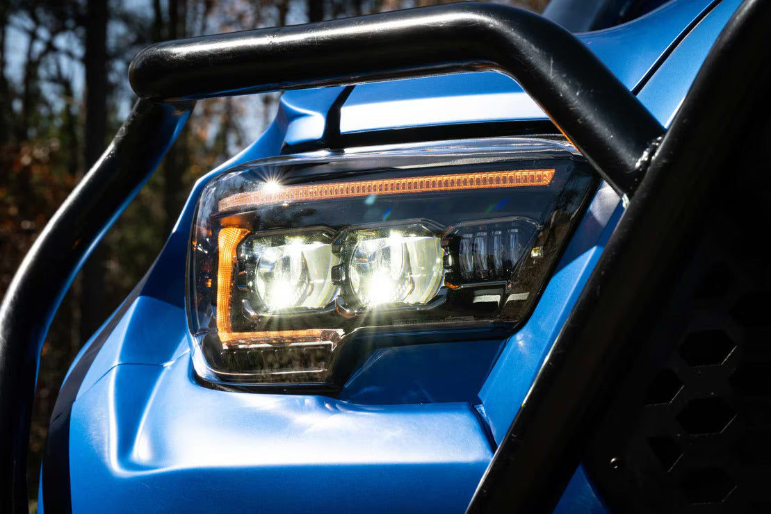 Morimoto XB Evo LED Headlights | 2016-2023 Toyota Tacoma (Amber DRL / Pair)