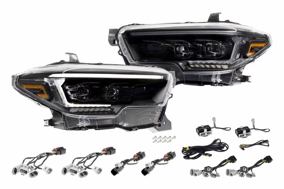 Morimoto XB Evo Hybrid LED Headlights | 2016-2023 Toyota Tacoma (White DRL / Pair)