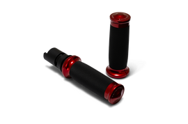 Performance Machine  24-25 Touring, 2025 Softail TBW  Contour Handle Grip Set - Red