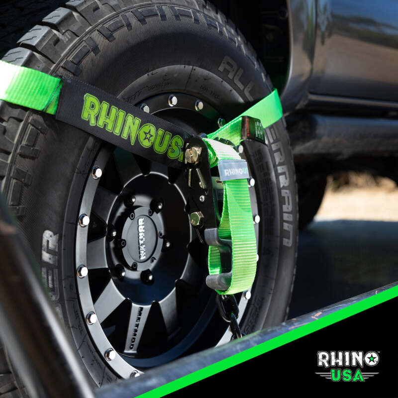 Rhino USA Lasso Straps; Basket Straps - Green