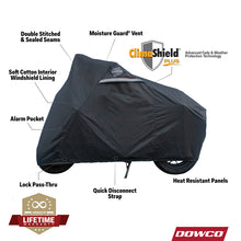 Load image into Gallery viewer, Dowco Kawasaki Z125,Honda Grom, Honda Monkey WeatherAll Plus Motorcycle Cover - Black