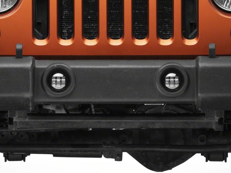 Raxiom 07-23 Jeep Wrangler JK & JL Axial Series Tri-Bar LED Fog Lights- Amber