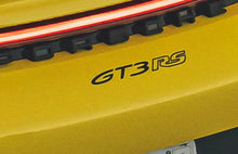 Load image into Gallery viewer, "GT3 RS" Rear Bumper Vinyl Logo Decal Emblem for Porsche Vehicles (992)