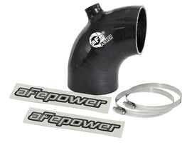 aFe Magnum FORCE Intake Coupling Kit (3-1/8IN ID to 2-3/4IN ID x 90 Deg) Elbow Coupler w/ Port Black