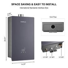 Load image into Gallery viewer, Camplux 4.22 GPM Indoor Tankless Hot Water Heater | Gray