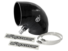 aFe Magnum FORCE Intake Coupling Kit (4 IN ID to 4-1/4 IN ID x 90 Deg.) Elbow Coupler - Black