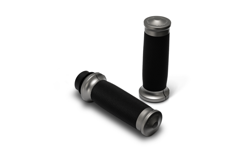 Performance Machine  08-23 Touring, 16-24 Softail TBW  Contour Handle Grip Set - Gun Metal Gray