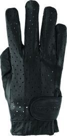 Kuryakyn Leather By River Road Tucson Leather Perforated Gloves Black Womens - Small