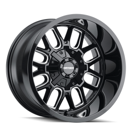 Mayhem 8107 Cogent 18x9 / 8x165.1 BP / 0mm Offset / 130.8mm Hub Gloss Black Milled Wheel