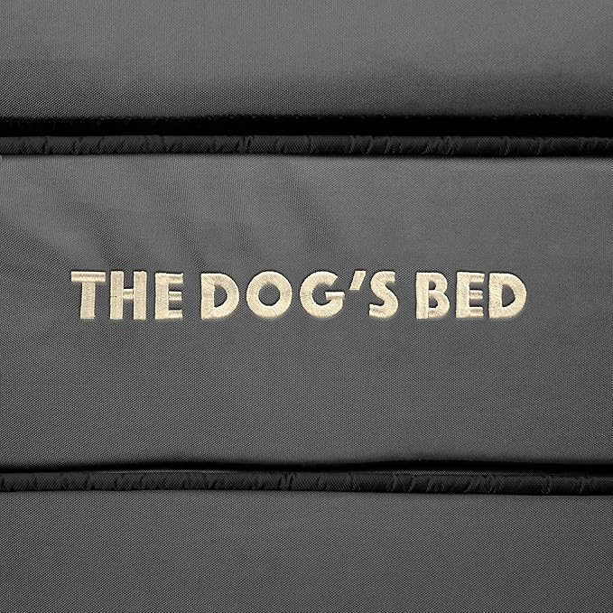 The Dog’s Bed, Orthopedic Standard Foam Waterproof Dog Bed with Standard Support, XXL Grey with Black Trim, Waterproof, Supportive Dog Bed with Replaceable Covers, Veterinary Approved