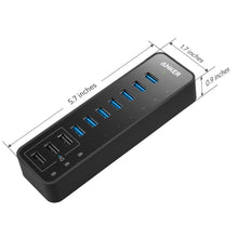 Load image into Gallery viewer, Anker 60W 10-Port USB 3.0 Data Hub