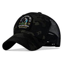 Load image into Gallery viewer, Front view of the camo version of After Hours Hoe'n Farmer Patch Snapback Hat from Combat Iron Apparel, featuring a unique patch design.