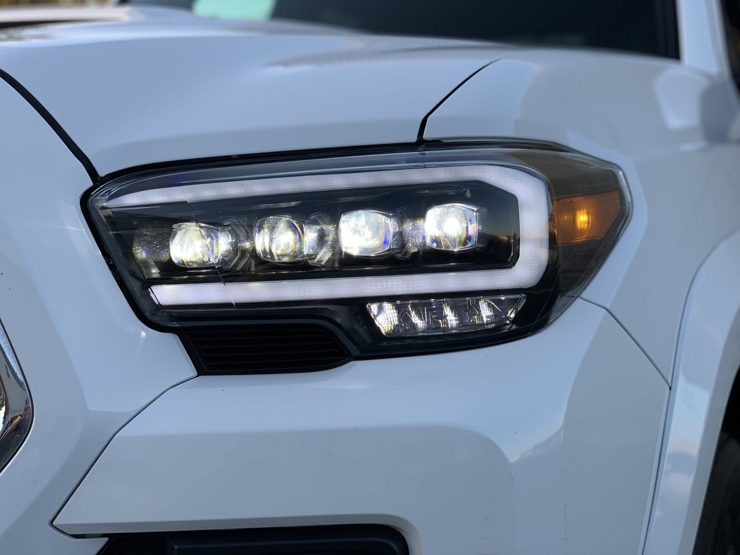 AlphaRex 16-23 Toyota Tacoma NOVA-Series LED Projector Headlights Alpha-Black