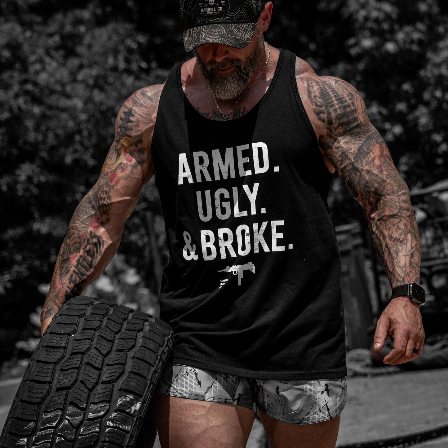 Armed, Ugly, And Broke Men's Tank